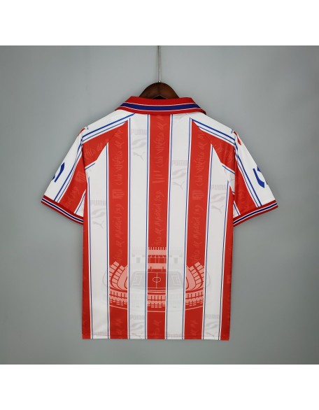 Maillot Atletico Madrid Domicile 96/97 Retro Maillot Atletico Madrid Domicile 96/97 Retro